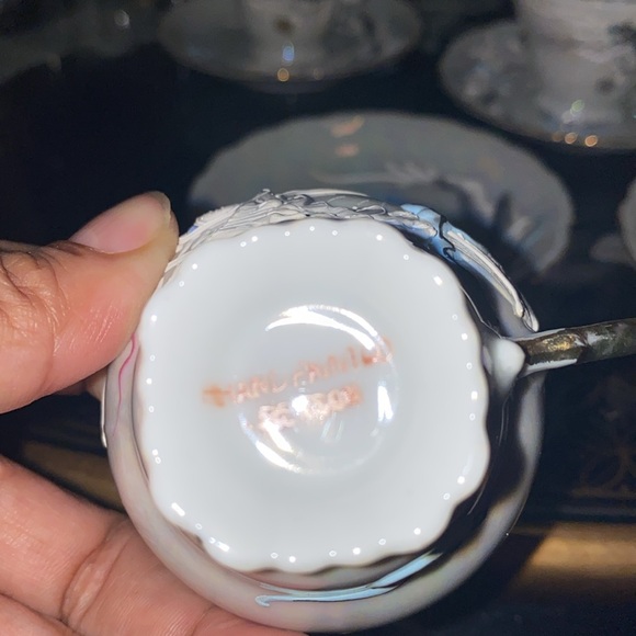 Vintage Luster Dragon Tea Set 4 Cups, 6 Saucers, Tea Pot/Creamer/Sugar Japan - Picture 8 of 12
